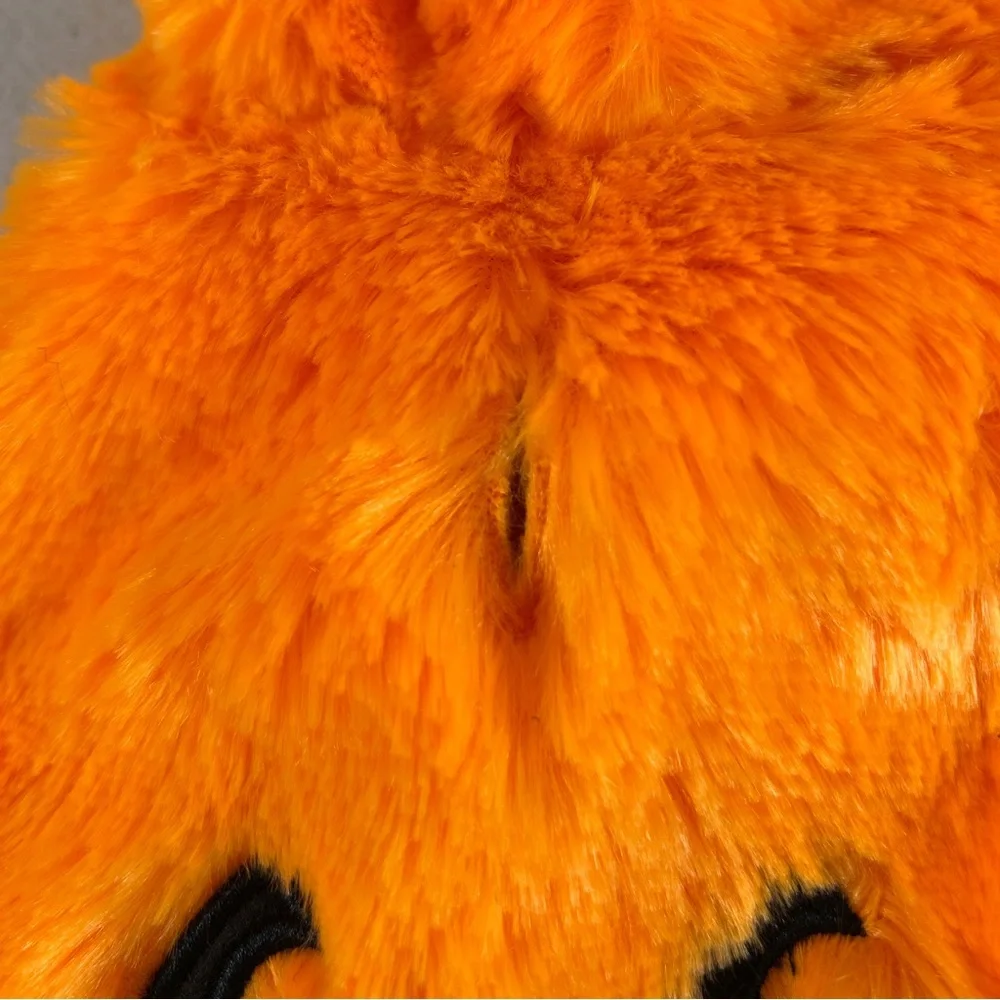 Pumpkin Halloween Costume for Small Dog Fuzzy Orange Hoodie